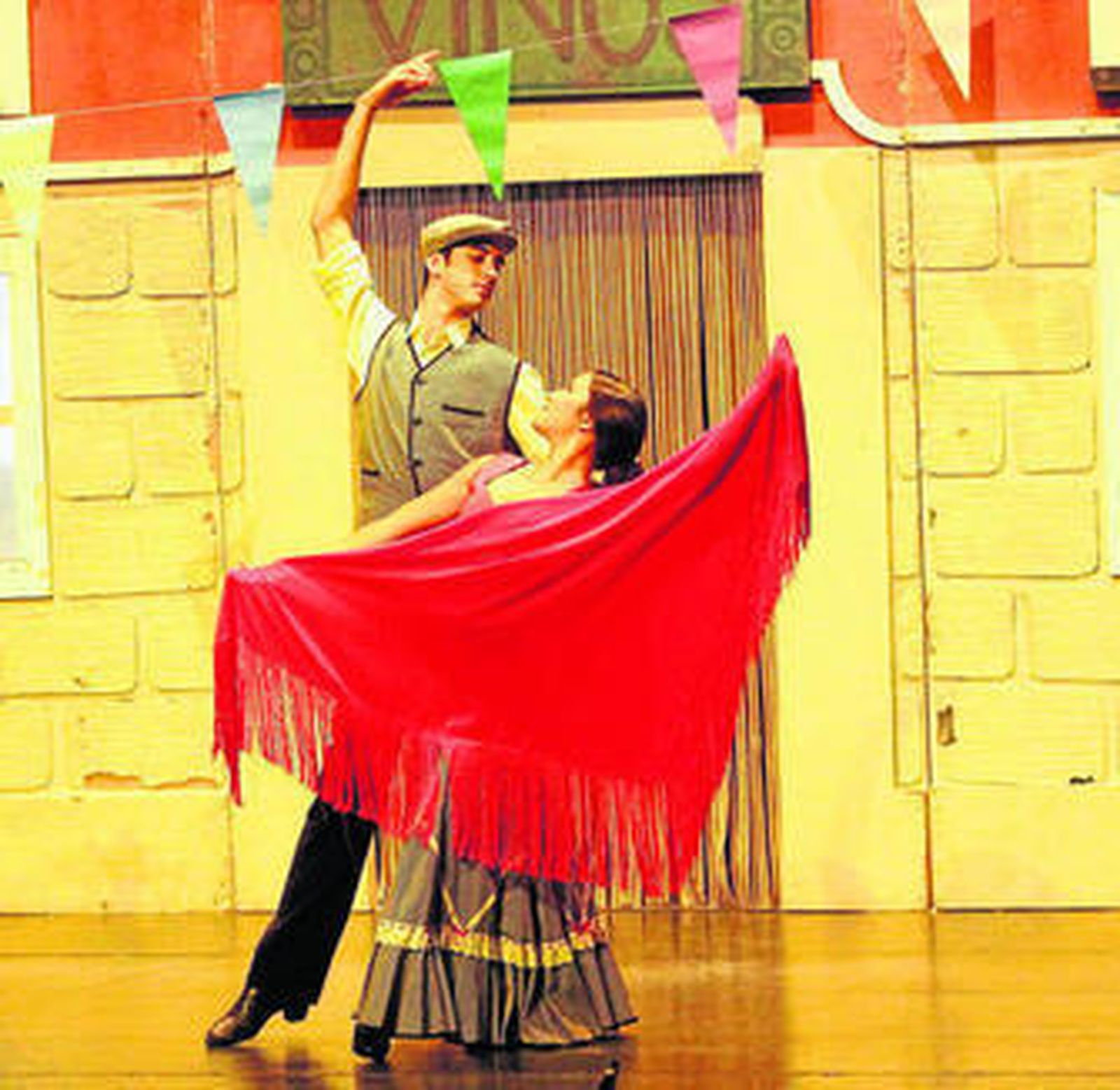 Un instante de la representación.