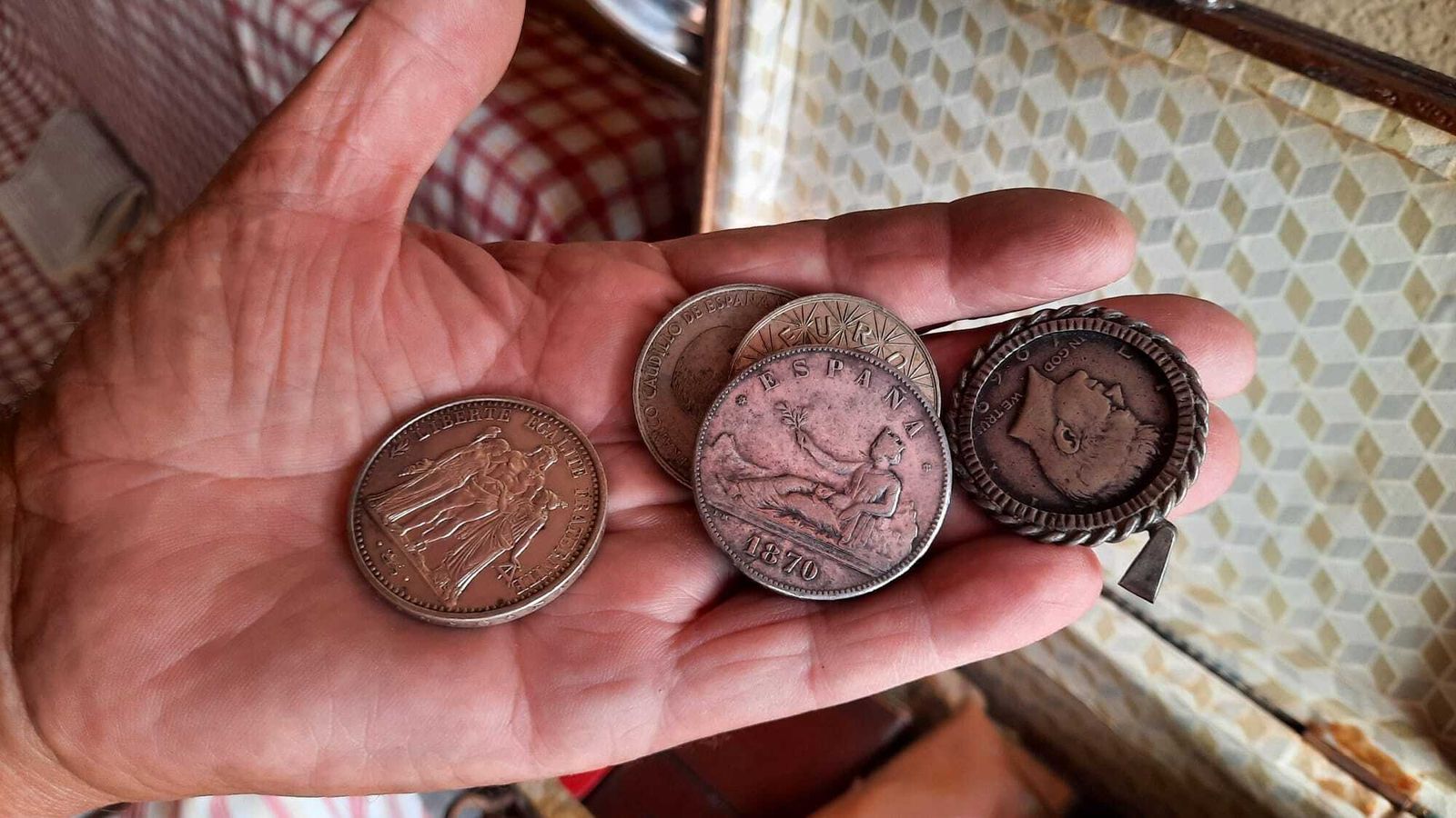 Colección de monedas antiguas