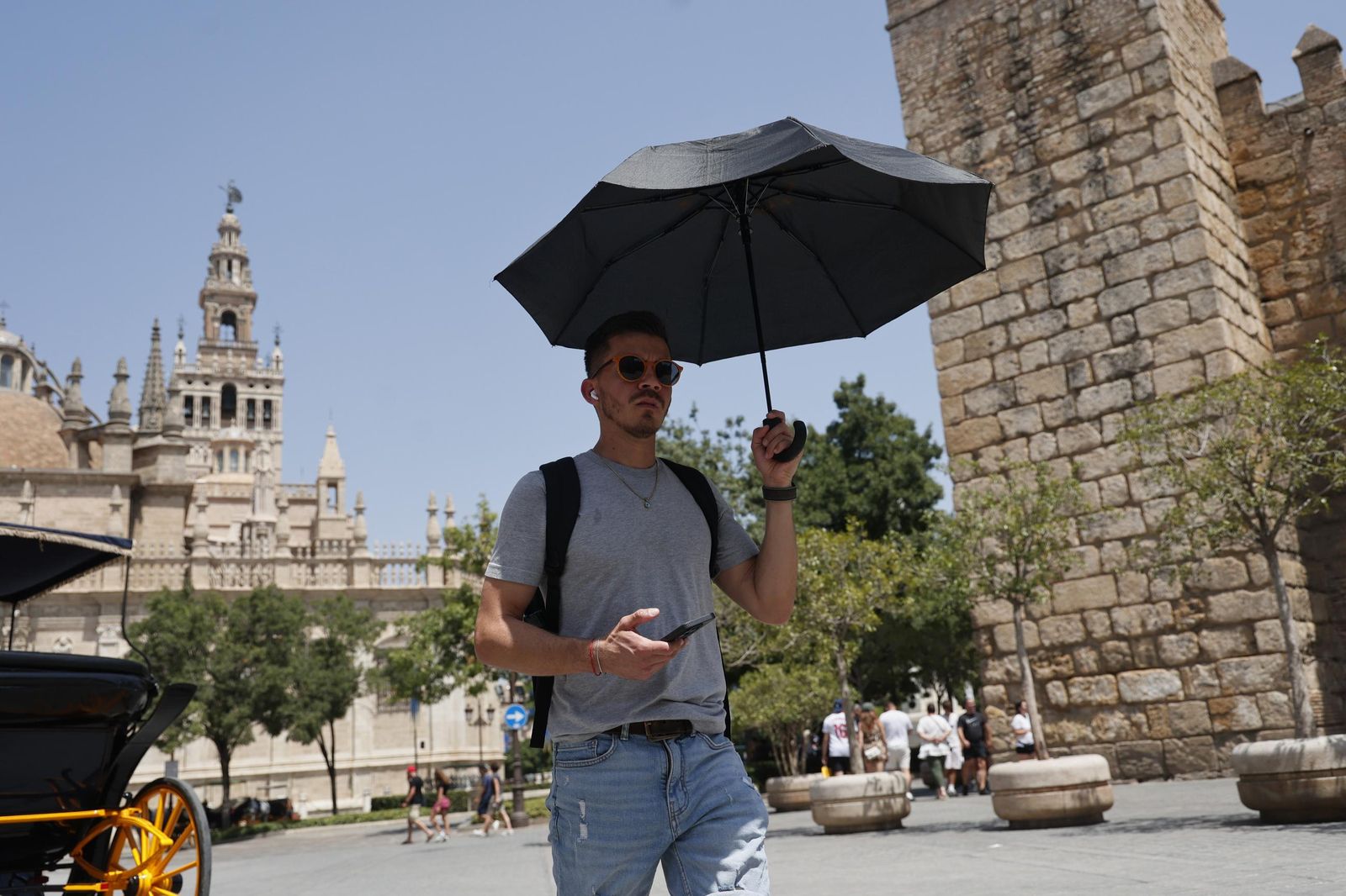 Otro día de calor en Sevilla