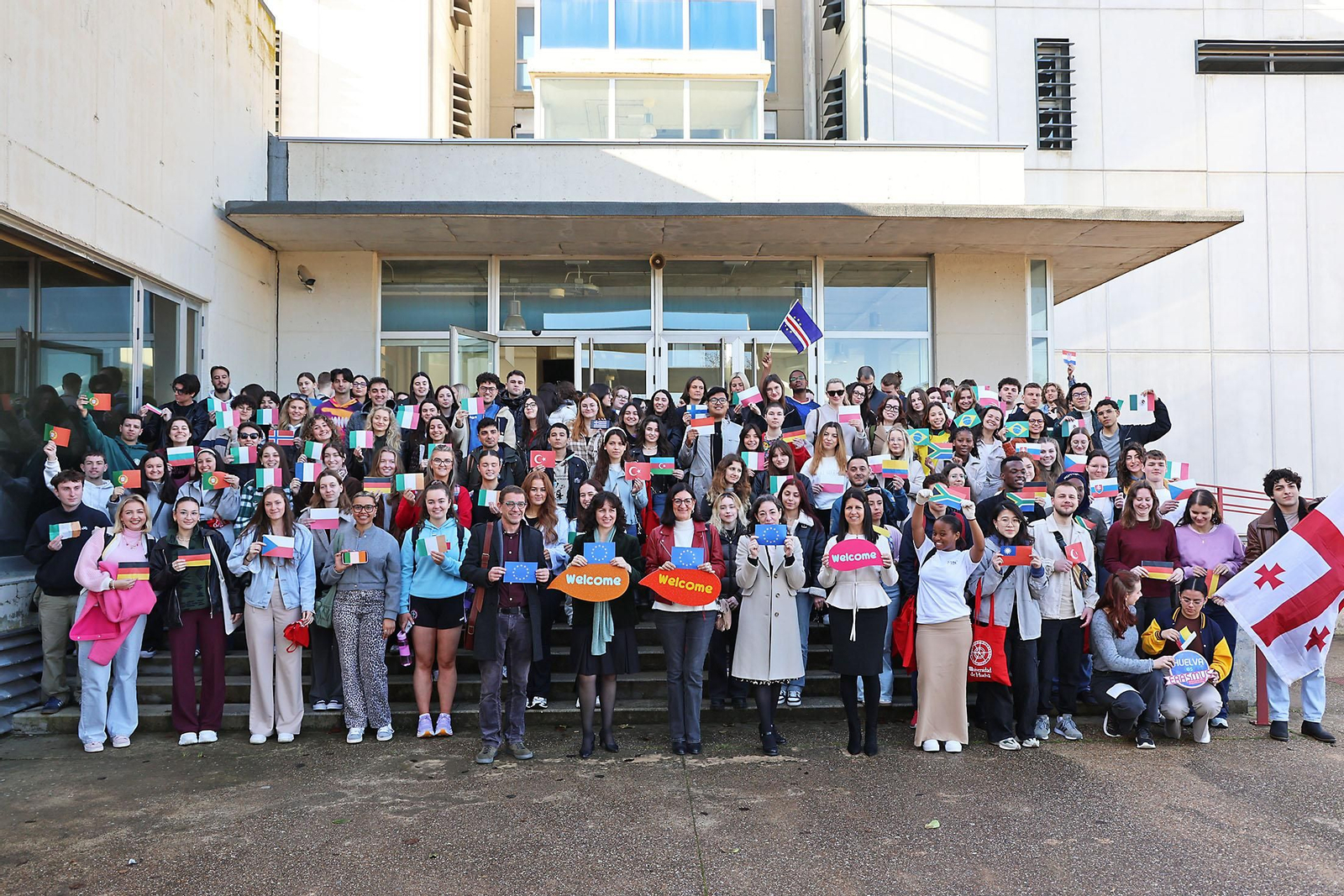 Imágenes de la bienvenida a estudiantes Erasmus de la Universidad de Huelva