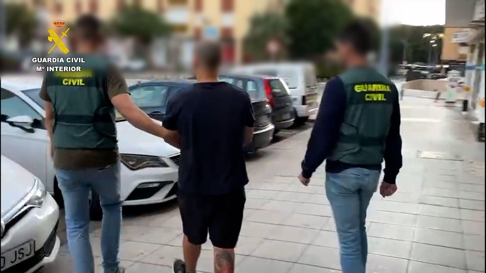 Imagen del detenido difundida por la Guardia Civil.