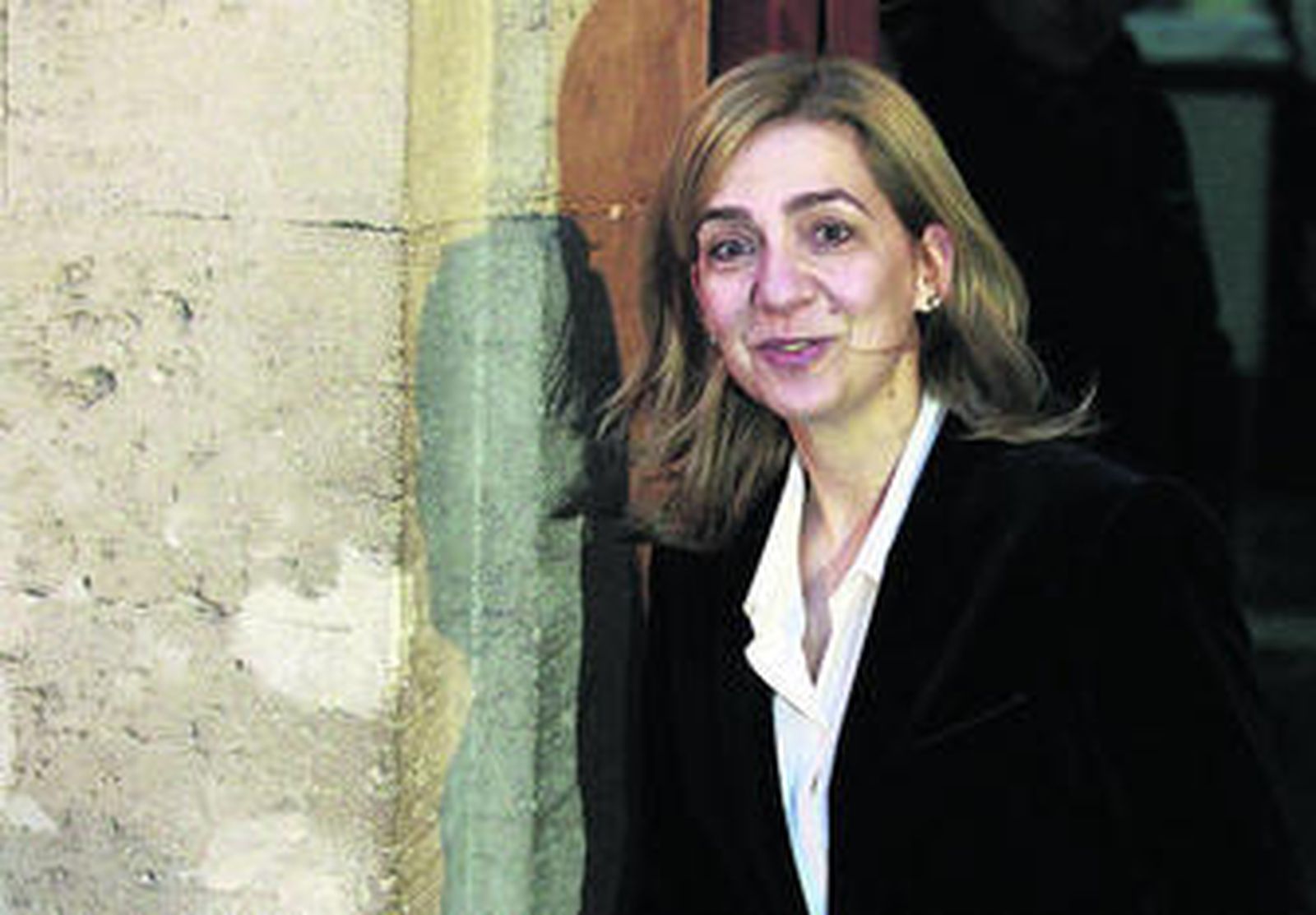 La Infanta, ayer a la salida de los juzgados de Palma, después de más de seis horas de declaración ante el juez José Castro.
