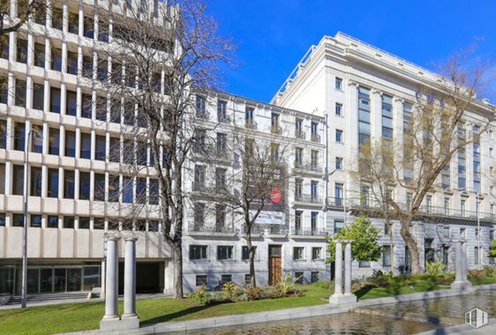 El paseo de Recoletos en Madrid