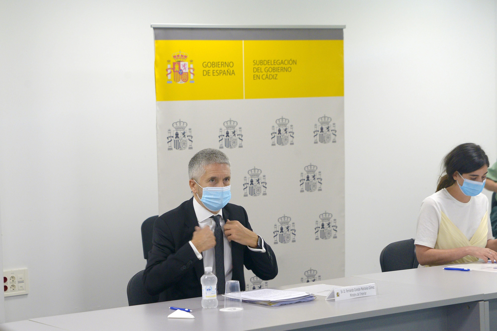 Fotos del Ministro de Interior Fernando Grande Marlaska en Algeciras