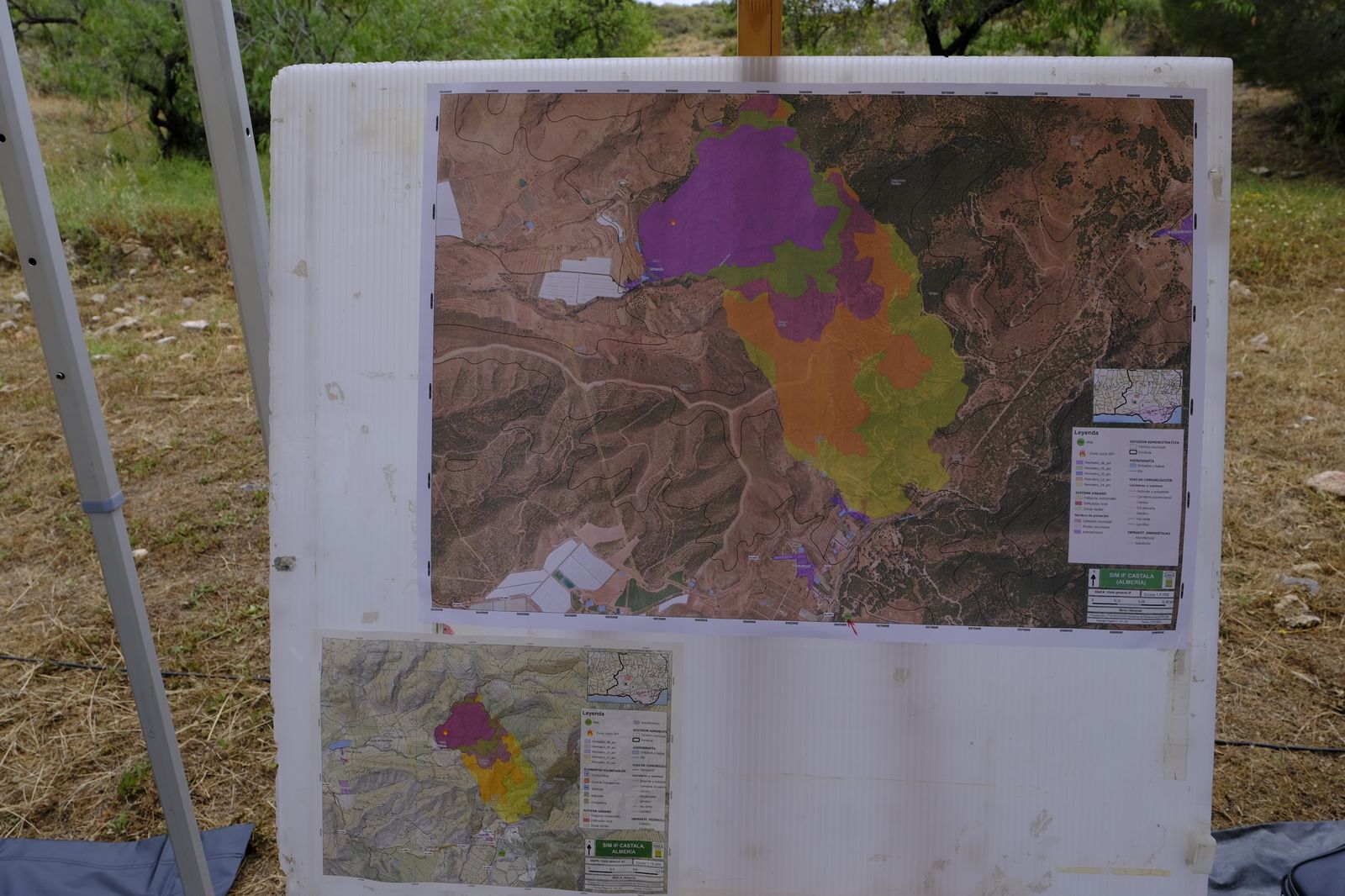 Fotogalería simulacro incendio forestal. Parque periurbano de Castala. Berja (Almería)