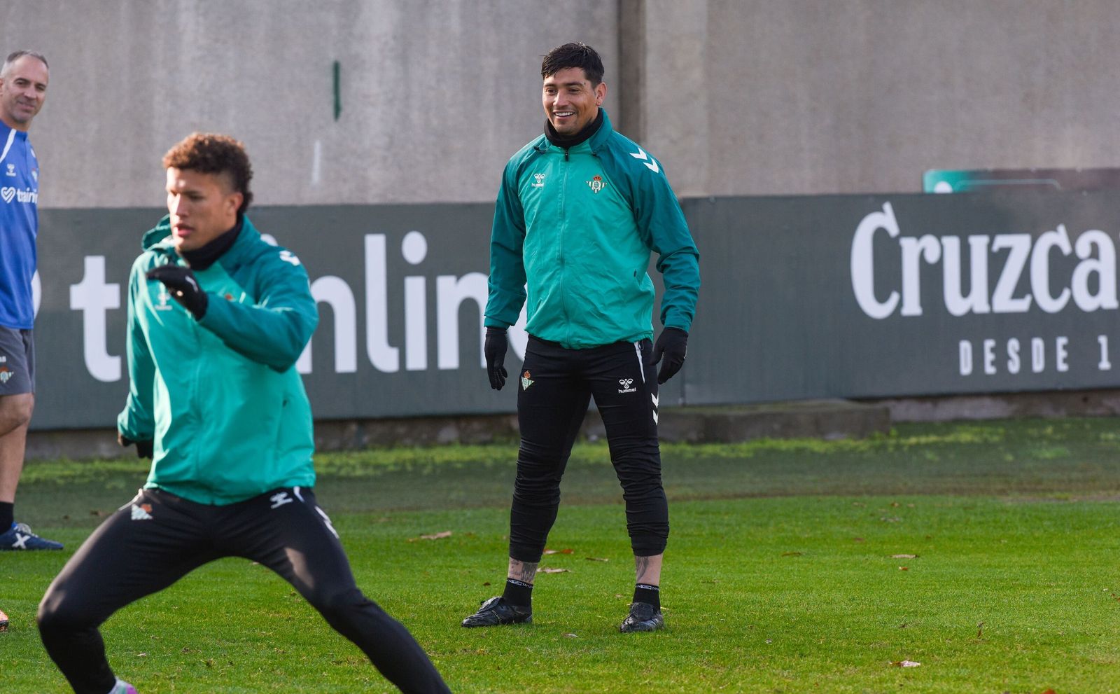 El Chimy Ávila, en un entrenamiento reciente de los verdiblancos en la ciudad deportiva.