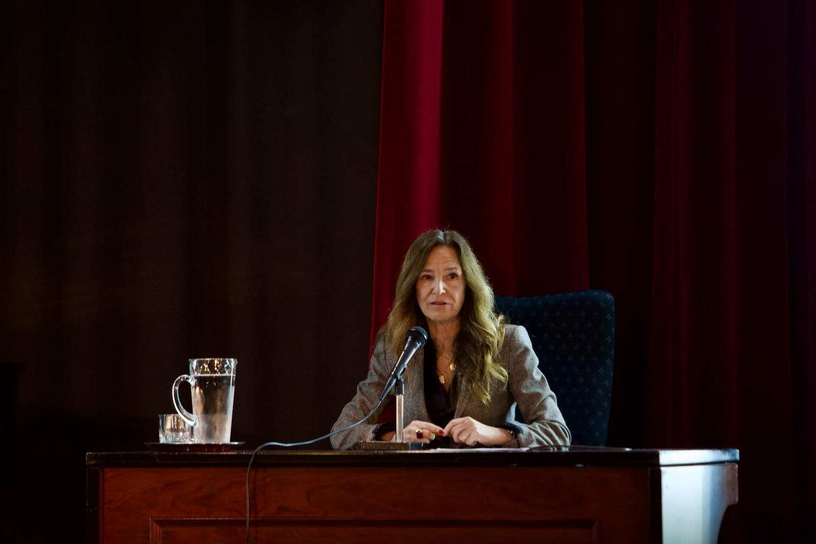 Teresa Jiménez-Becerril, en un momento de su intervención.