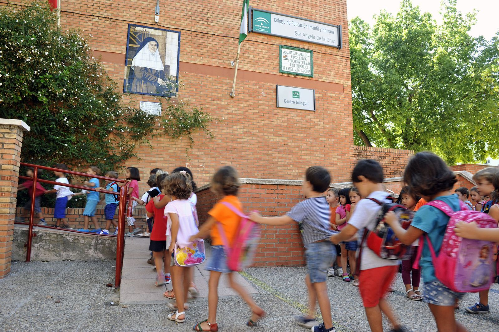 El CEIP Sor Ángela, en el Casco Antiguo de Sevilla.