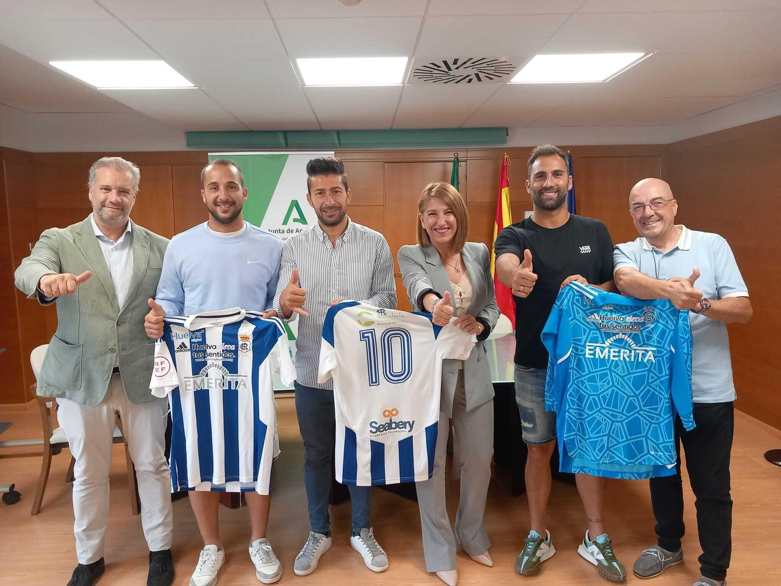 Visita del Recreativo de Fútbol Playa.
