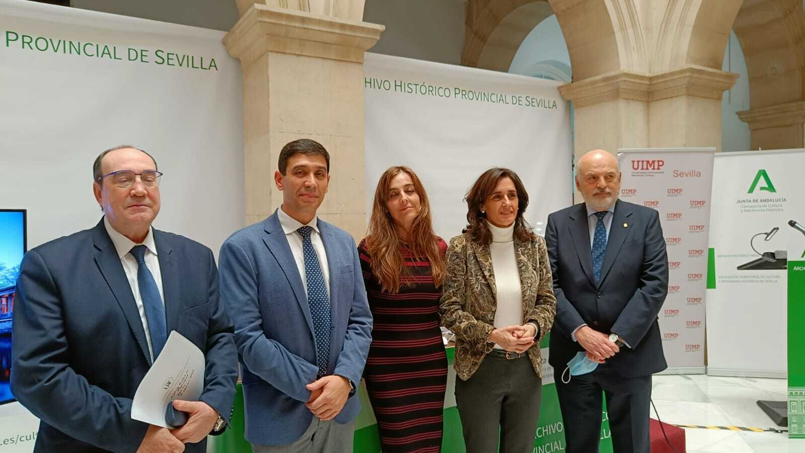 Inauguración de las jornadas sobre Alfonso X el Sabio en el Archivo Histórico Provincial de Sevilla.