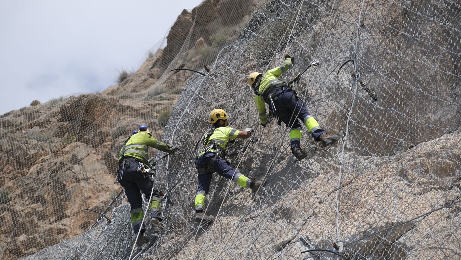 Fotogalería visita obras carretera El Cañarete-Almería-Aguadulce