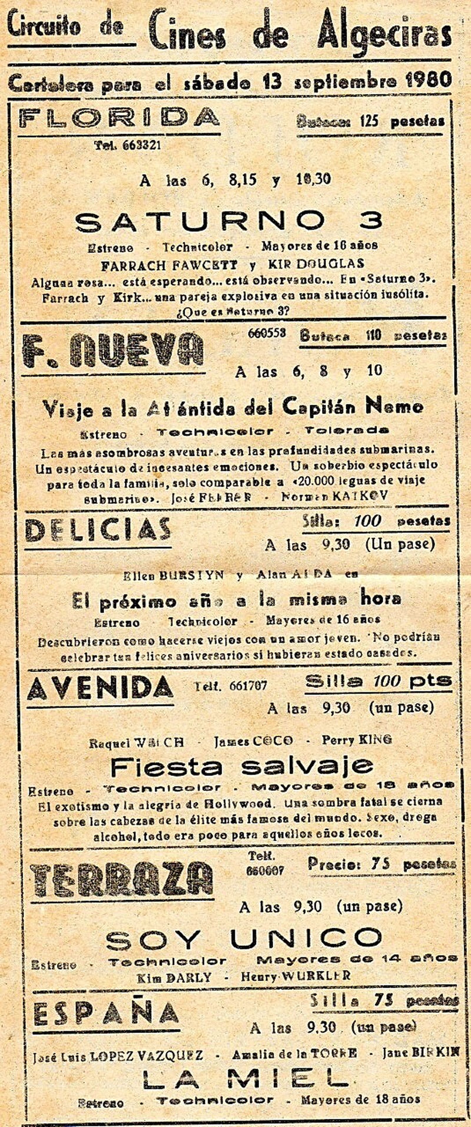 Folleto de 1980.