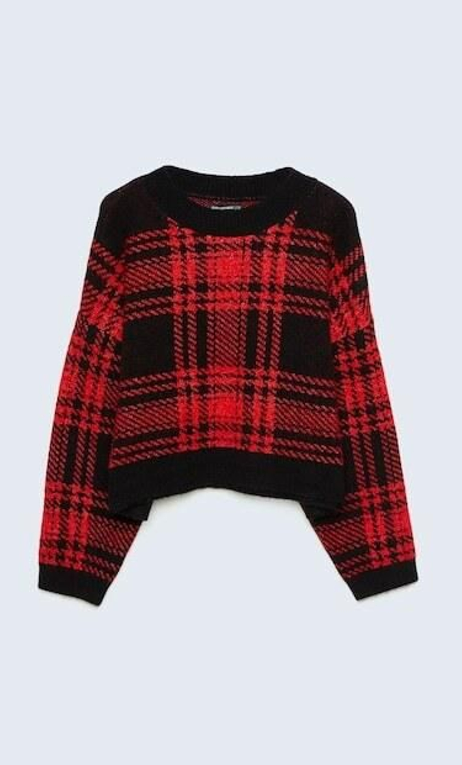 Jersey de cuadros de Stradivarius.