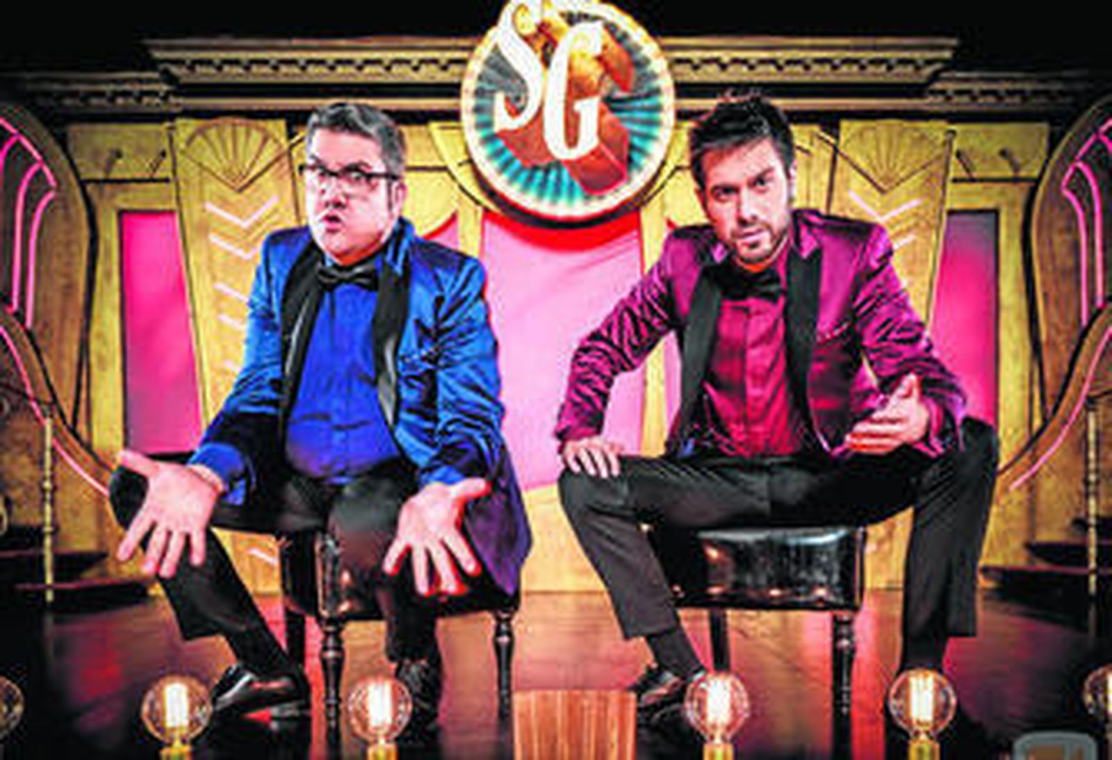 Florentino Fernánde z y Dani Martínez en el Teatro Bodevil, de Madrid.