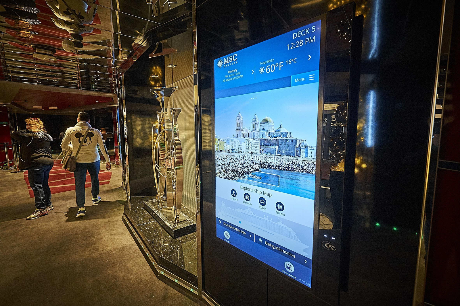 Primera escala en Cádiz del crucero MSC Seaside