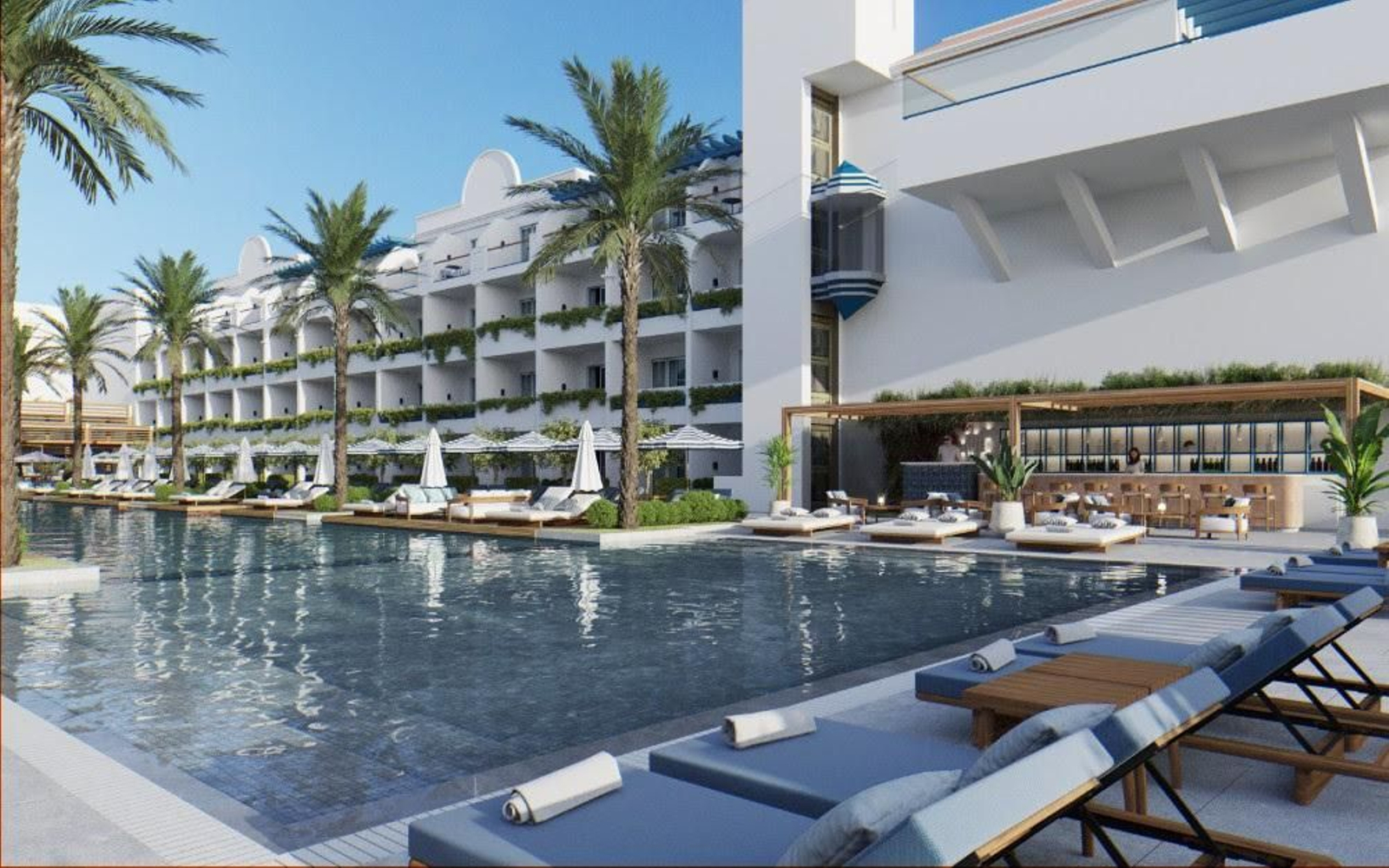 Imágenes del METT Hotel & Beach Resort Marbella y su Azure Beach..