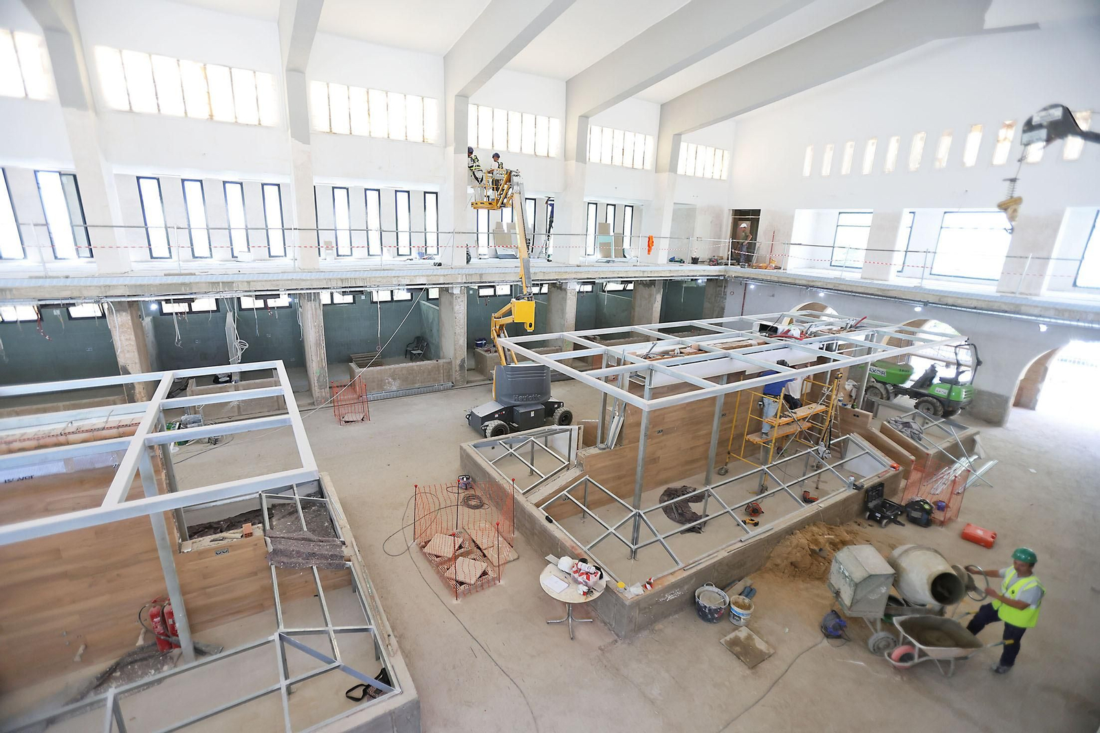 Imágenes del actual estado de las obras del mercado de San Sebastián