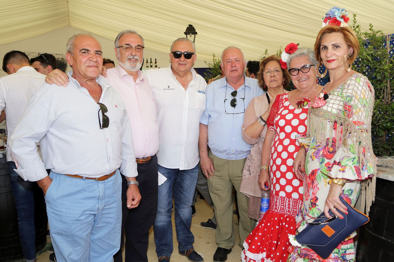 José Sánchez Rosa, Francisco Cáceres, Antonia Ramírez, Pepi Sánchez, Virtudes Gallego, José Gómez y Francisco Soto.