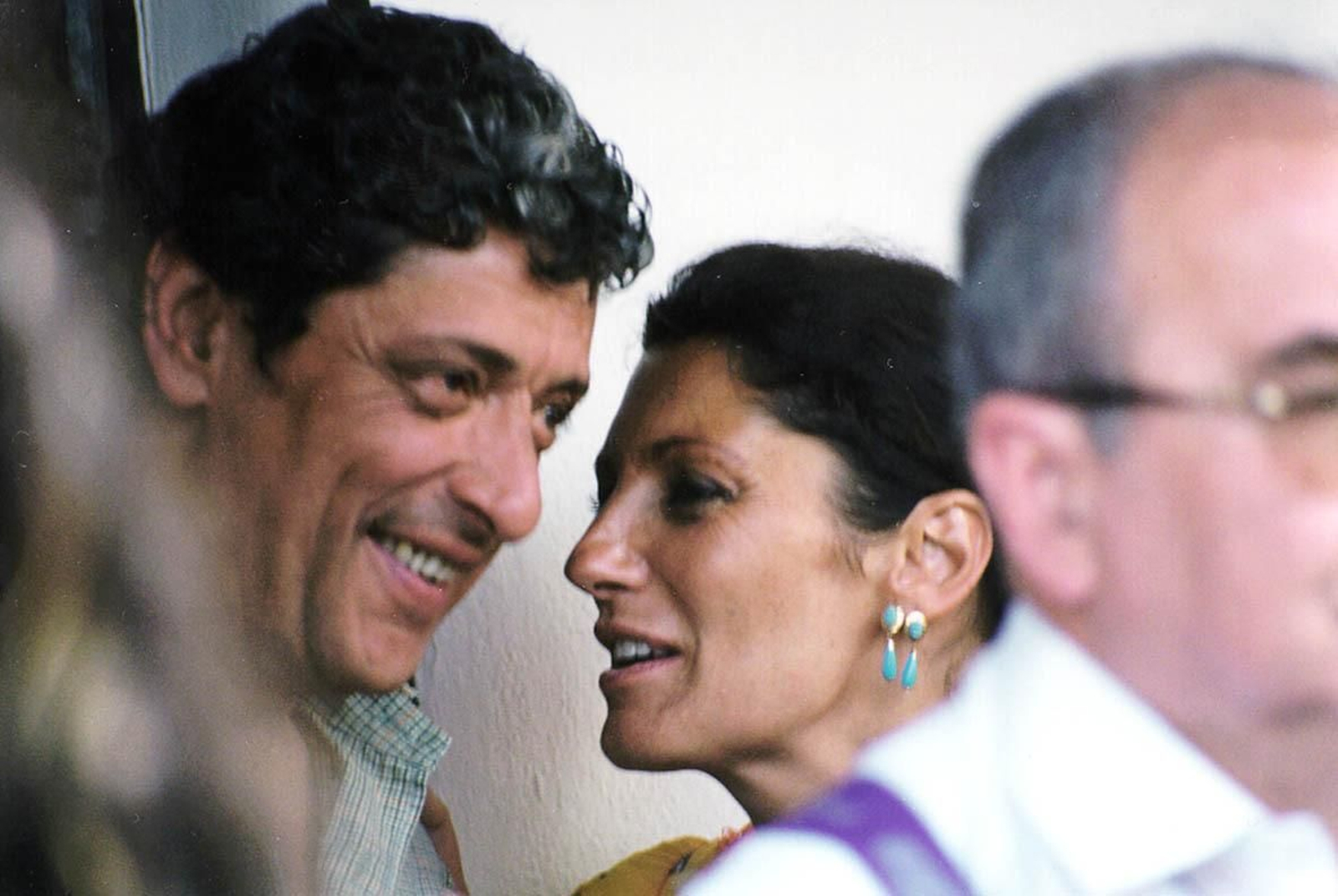 La desaparecida Carmina Ordóñez, fiel siempre a la peregrinación a la aldea, en 2000.