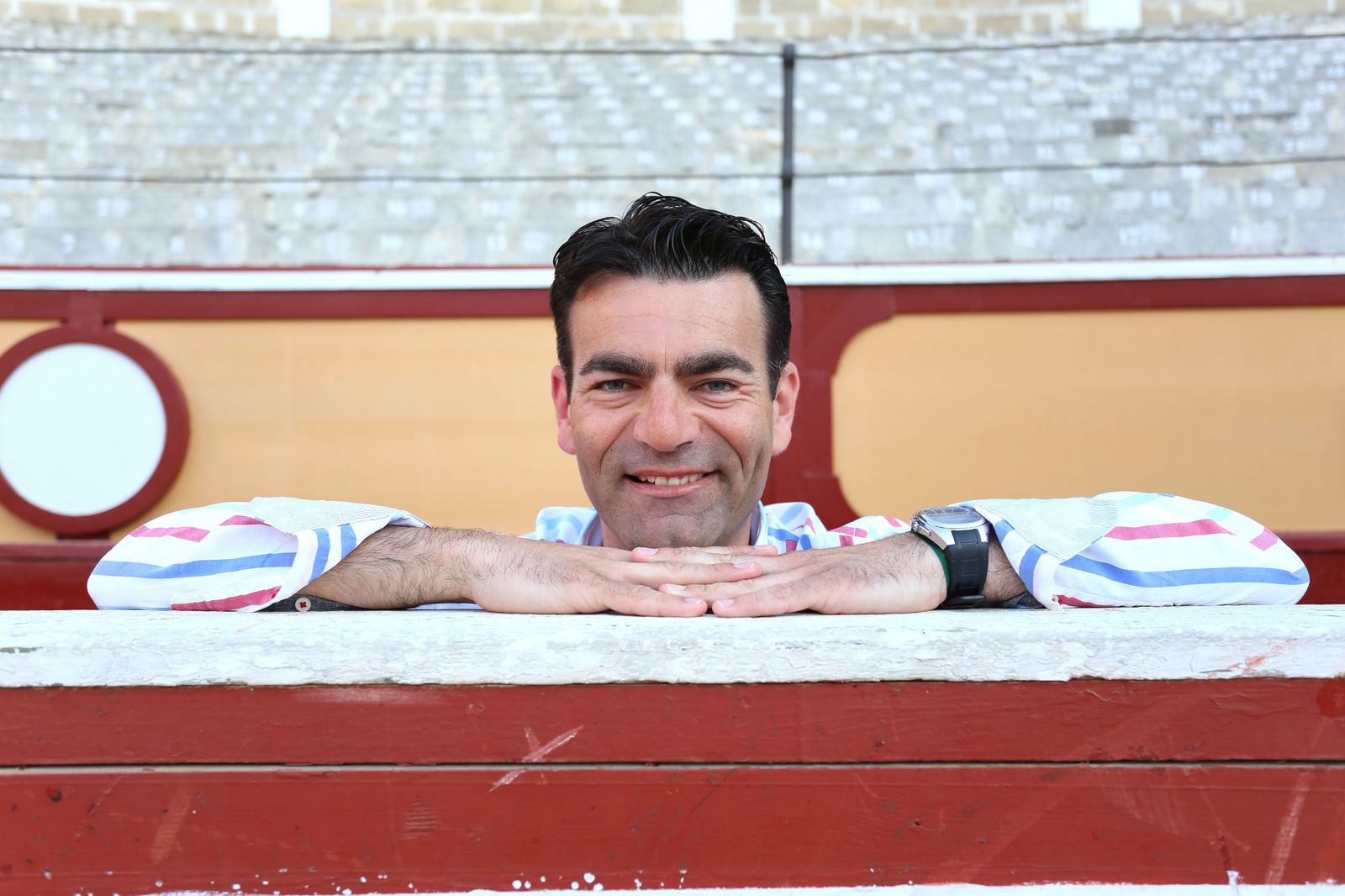 El concejal Ángel Quintana, en una imagen tomada en la plaza de Toros de El Puerto.