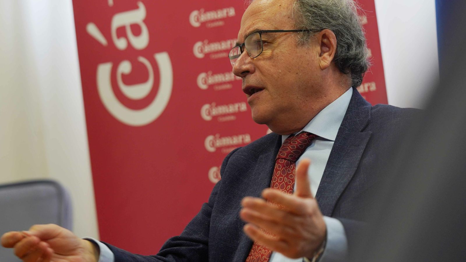 Antonio Díaz, durante la entrevista.