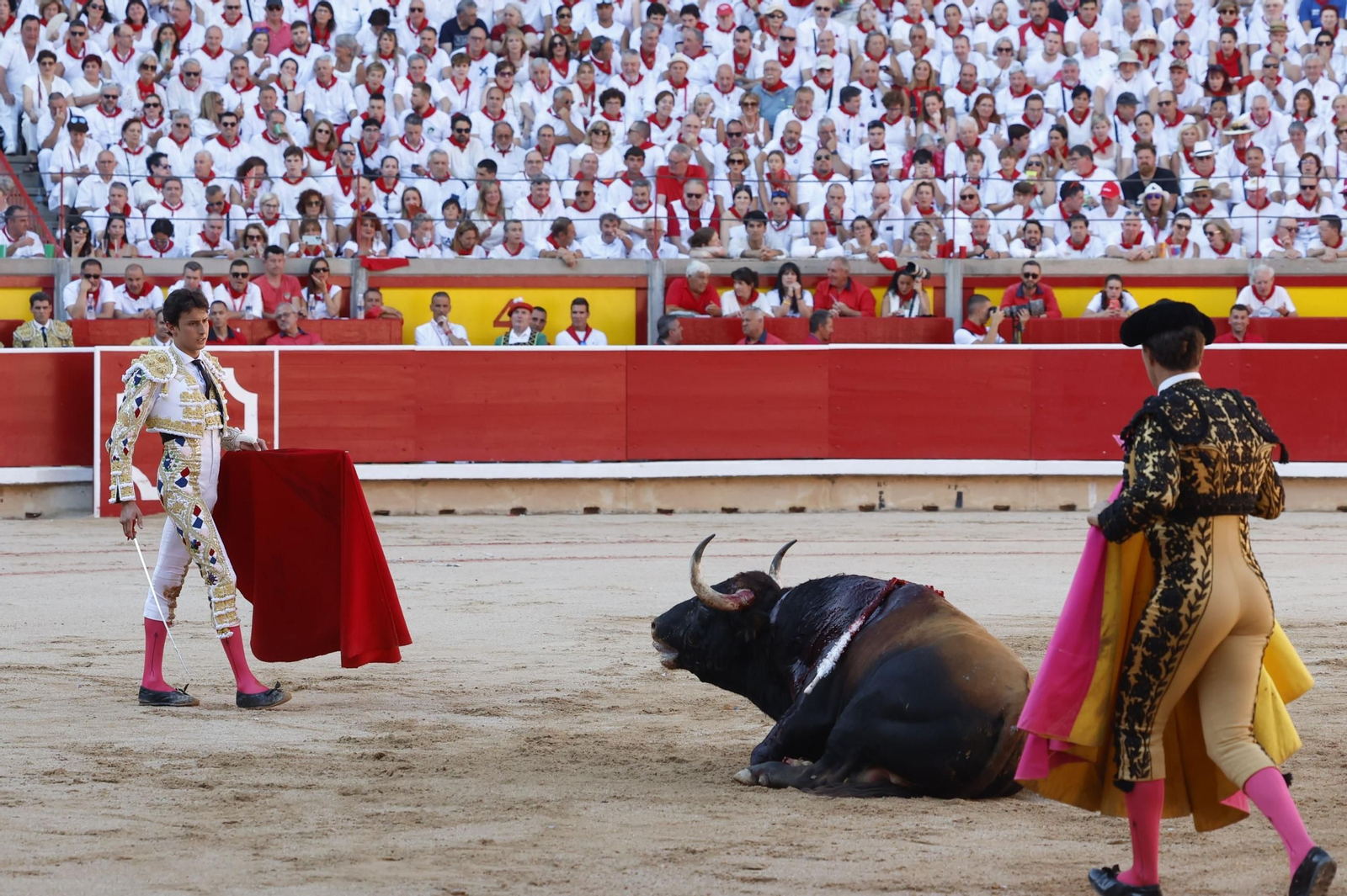 Las imágenes de la Puerta Grande en Pamplona