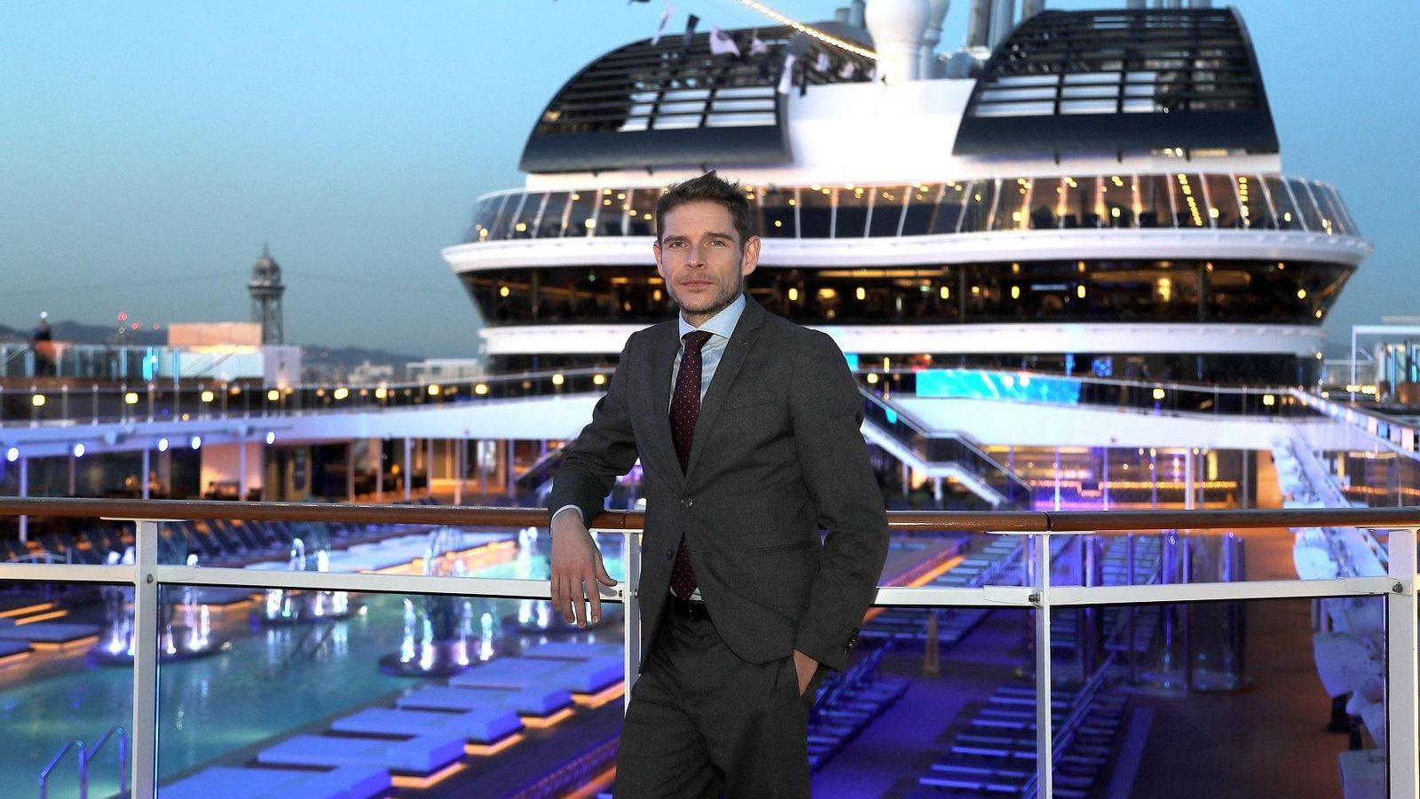 Fernando Pacheco, a bordo del  MSC Grandiosa