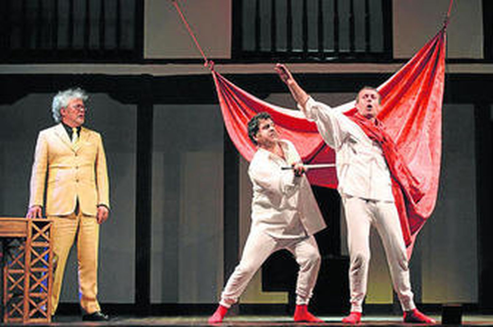 Un momento de la obra que se representa esta noche en el Moderno.