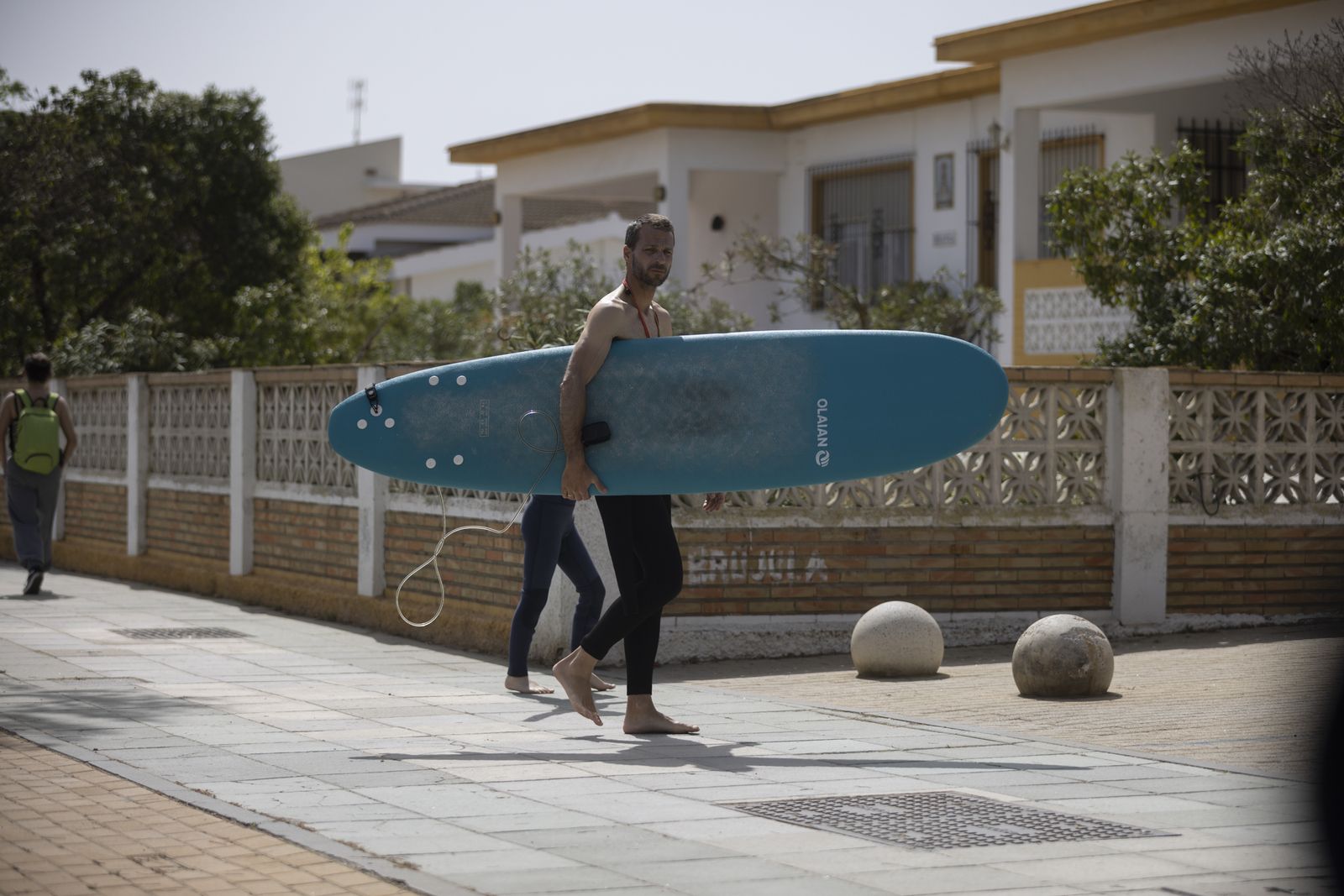 Imágenes del ambiente en las playas en este sábado 8 de abril