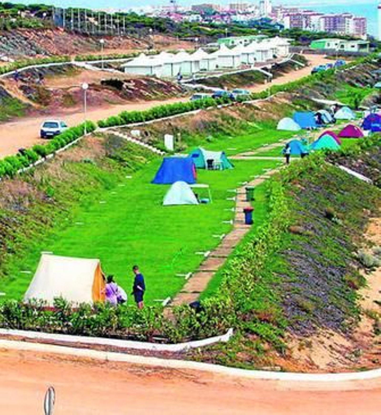 Instalaciones del camping Doñana de Matalascañas.