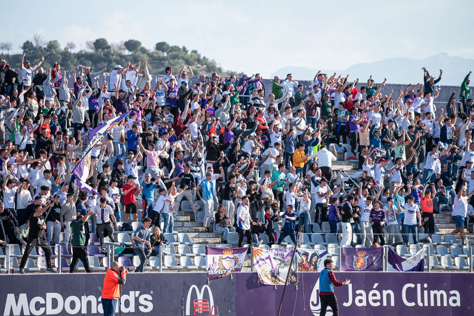 Zona de preferencia en el partido ante el Águilas FC.