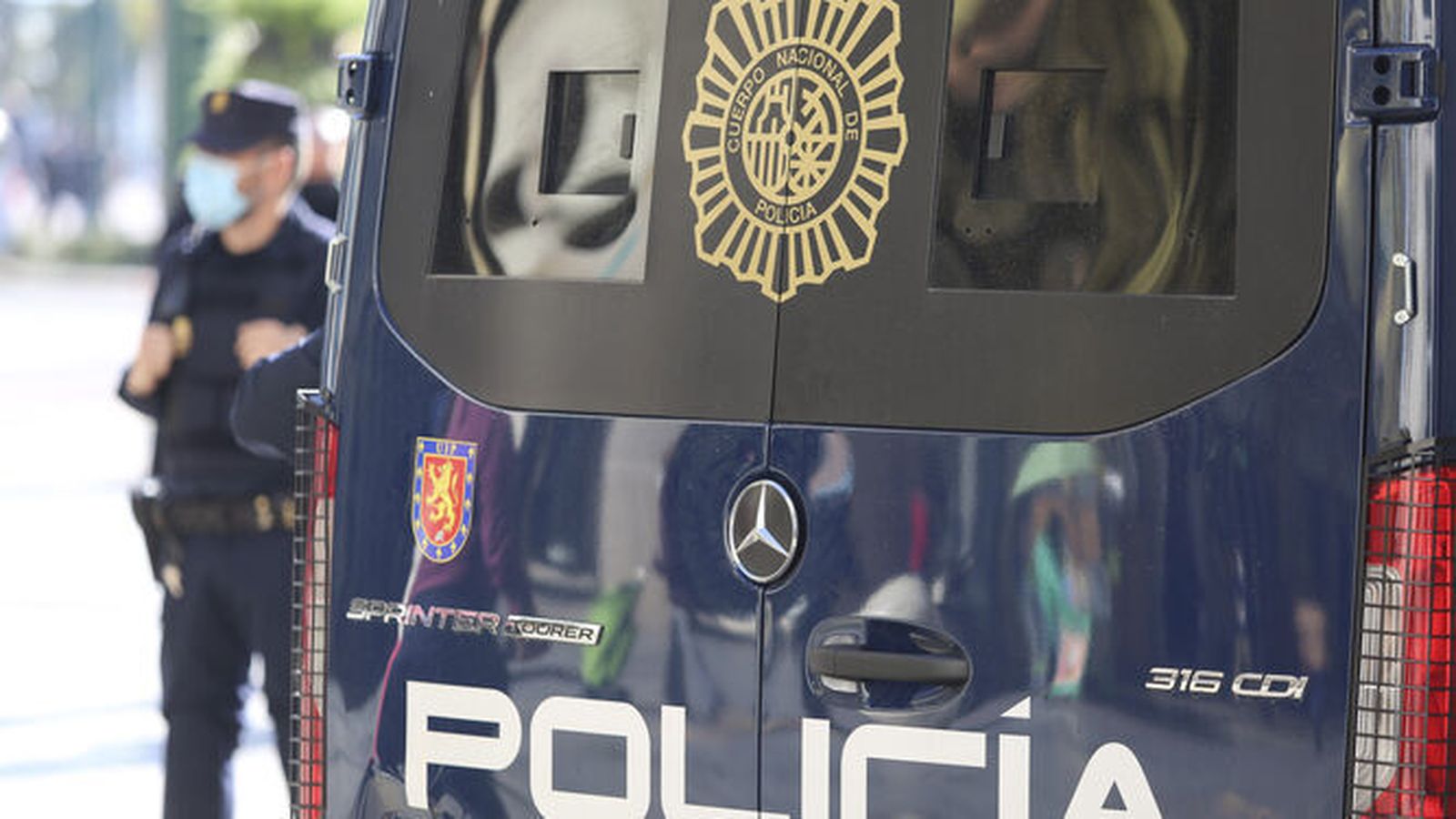 Un vehículo de la Policía Nacional.