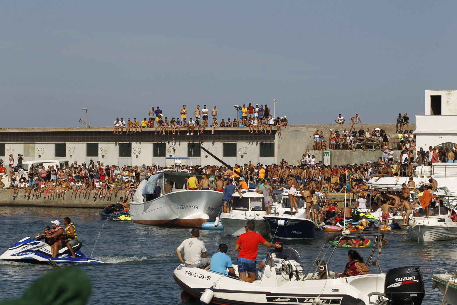 Fotogalería cucaña y procesión Fiestas Santa Ana Roquetas de Mar