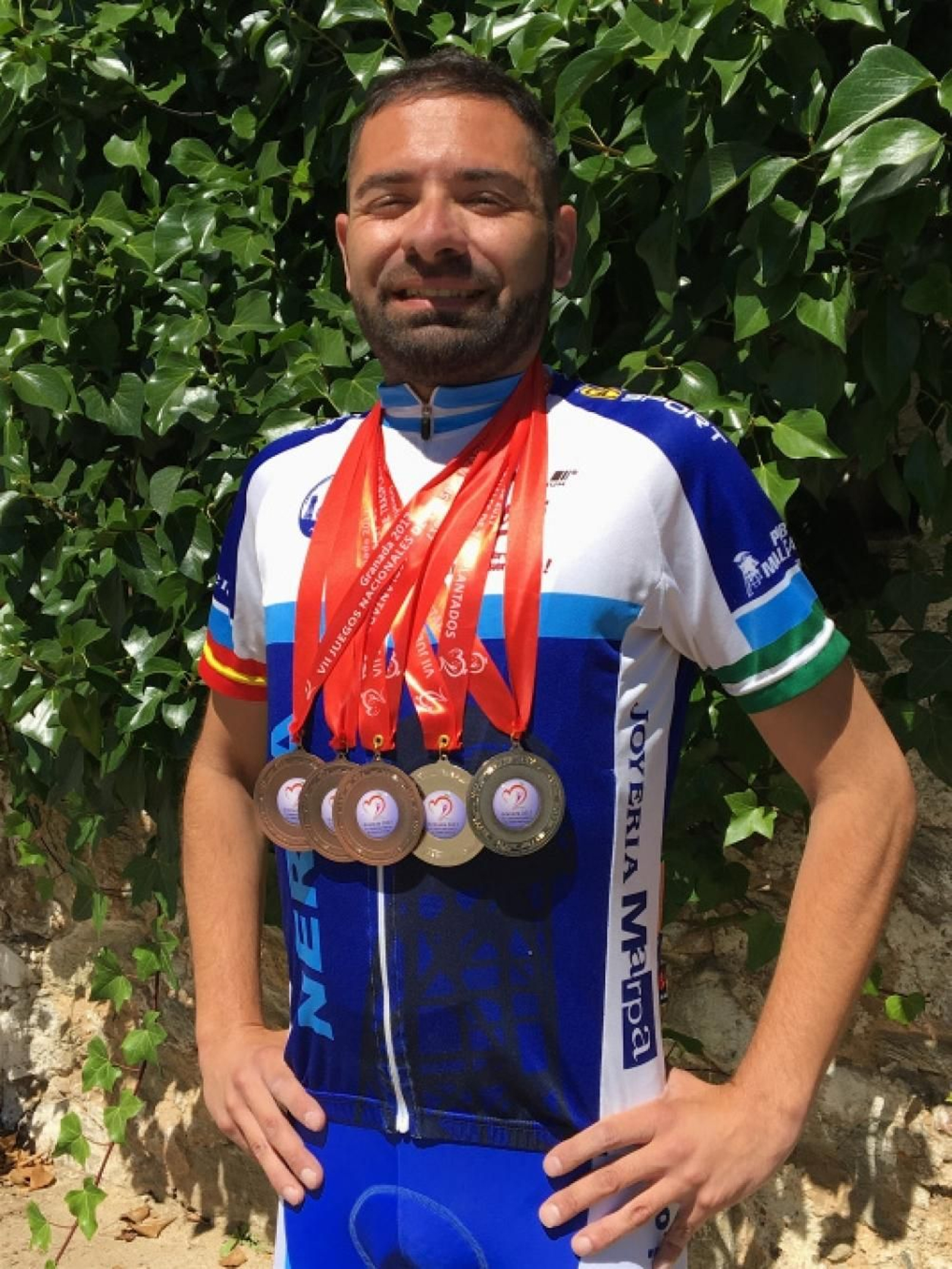 Samu, con sus medallas del Nacional de 2017. Samu, con sus medallas del Nacional de 2017.