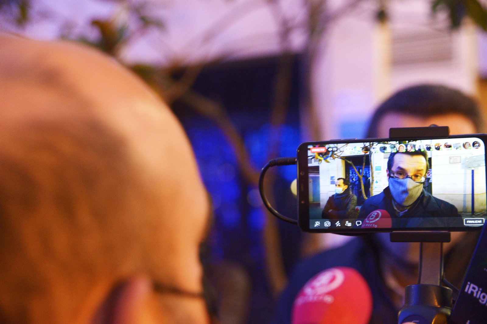 Fotos de la concentracíon de los hosteleros de La Línea