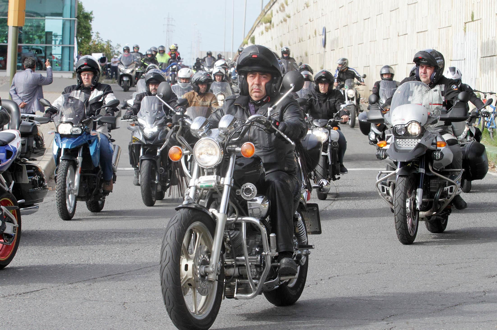 Imágenes  de la II Ruta Solidaria en Moto organizada por CSIF en beneficio de Cruz Roja