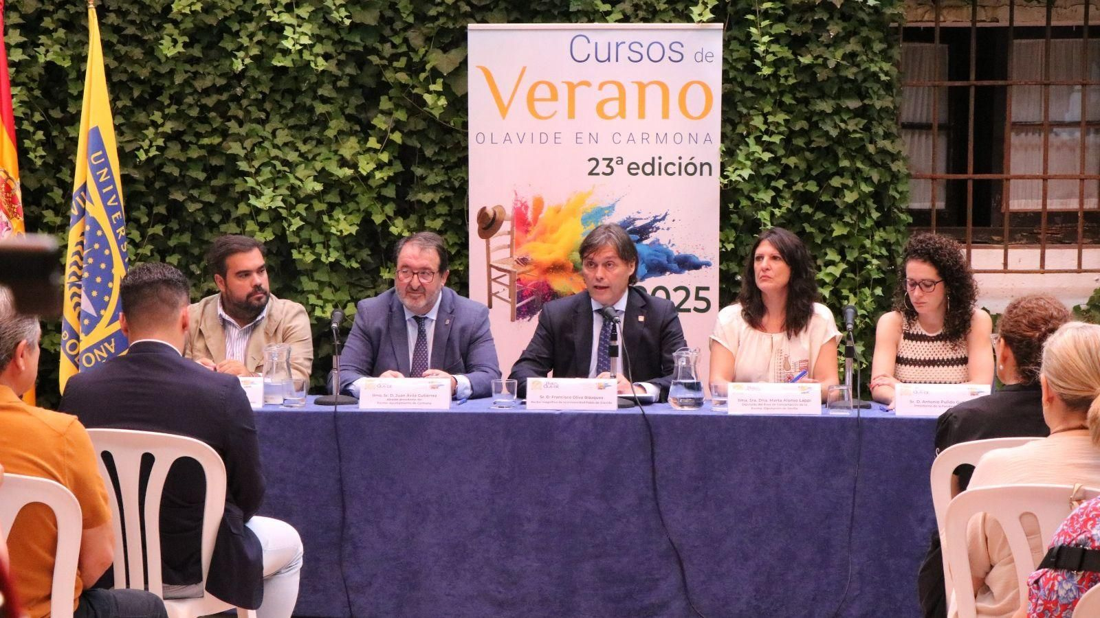 Inaugurada en Carmona la vigésima tercera edición de los Cursos de Verano de la Universidad Pablo de Olavide