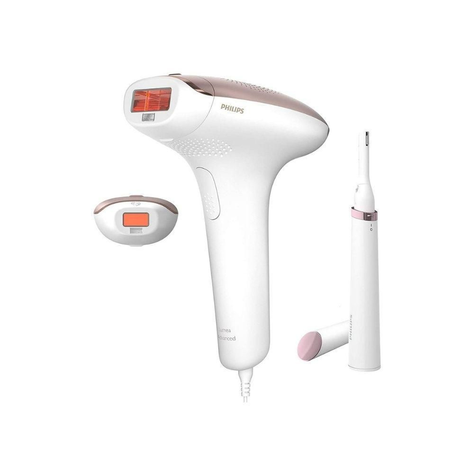 Depiladora de luz pulsada de Philips.