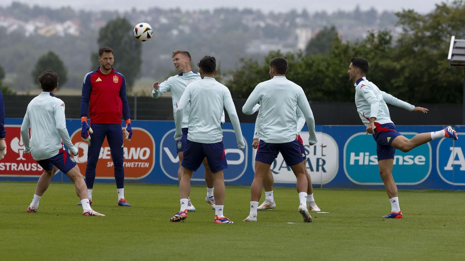 Las fotos de España antes del partido contra Alemania