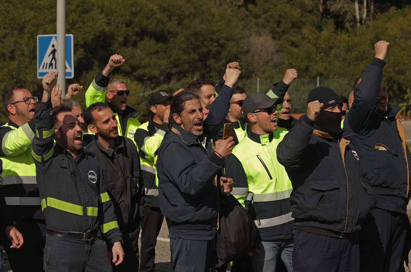 Fotos de la tractorada de agricultores del Valle del Guadiaro en el Campo de Gibraltar