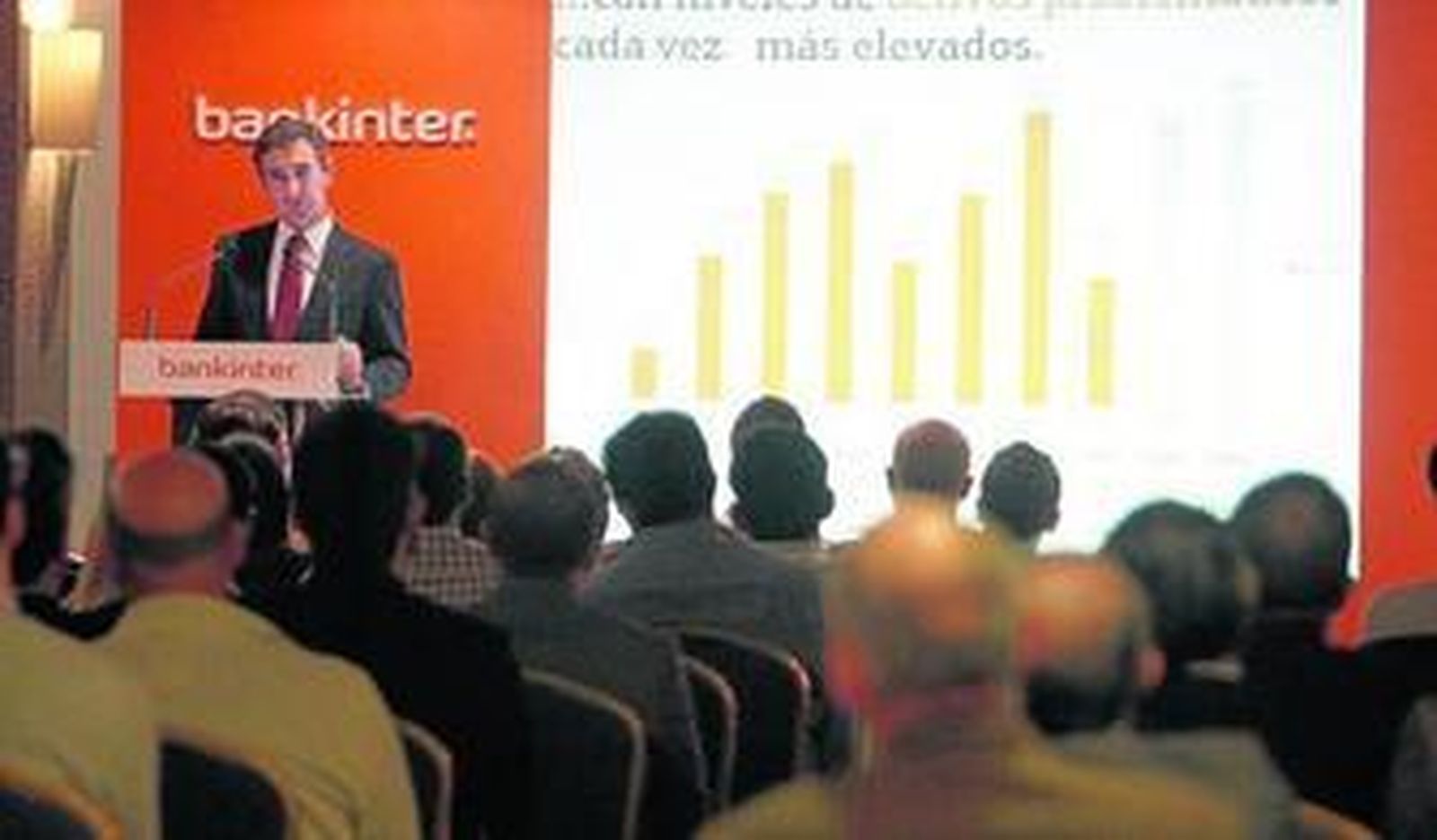 Juan Villasante, director de Bankinter Organización en Andalucía, en la jornada celebrada en el Gran Hotel.