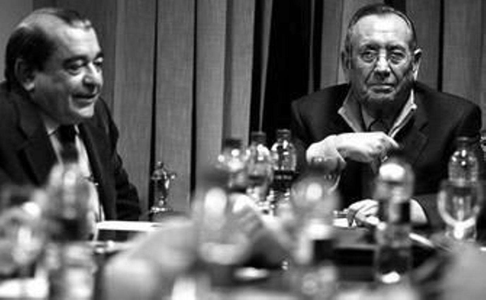 Antonio Rodríguez Carretero y Rafael Campanero, en el consejo de ayer.