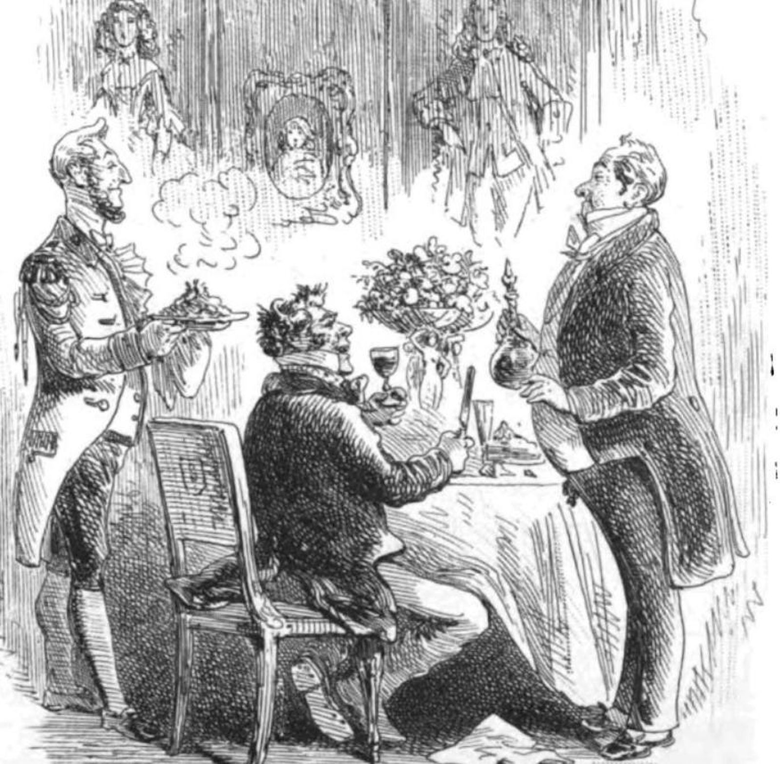 Ilustración de Phiz para una novela de Lever.