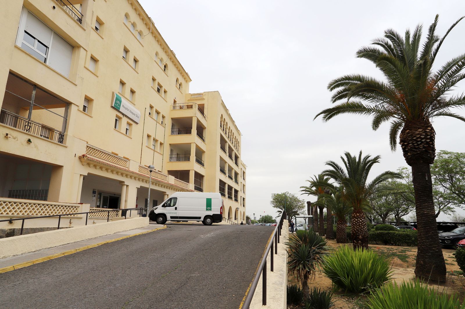 El hospital Vázquez Díaz de Huelva, el pasado marzo.