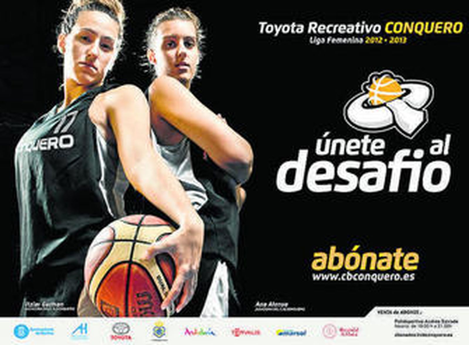 Uno de los carteles de promoción del CB Conquero.