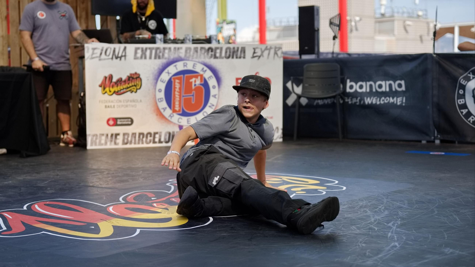 Samuel García compitiendo.