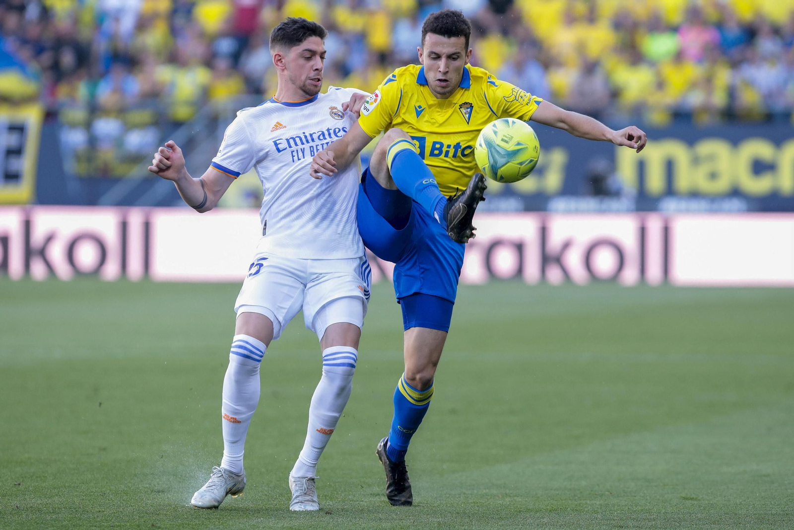 Idrissi en un partido del Cádiz.