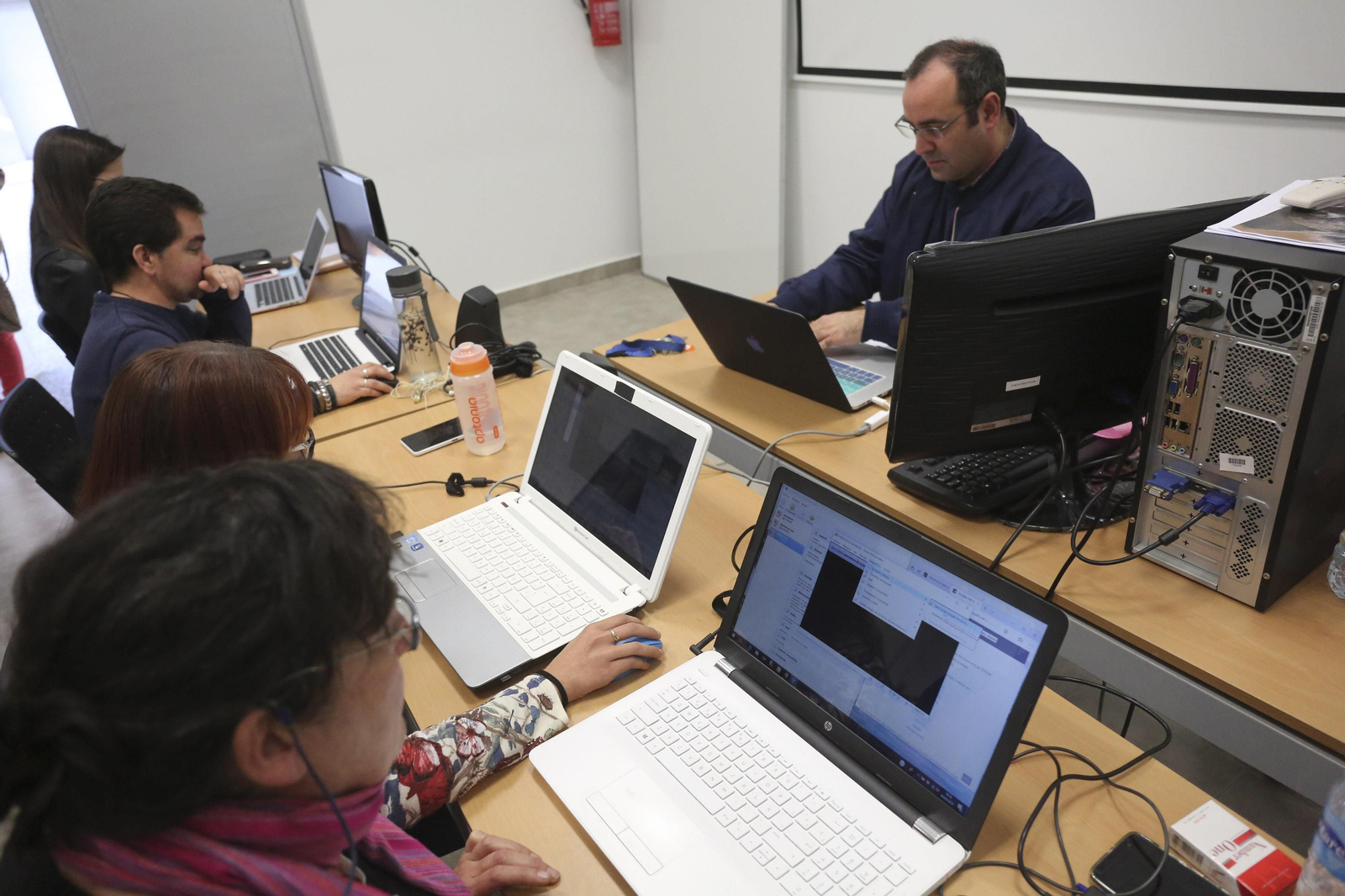 Alumnos en una de las clases del IES Campanillas en una imagen de archivo.
