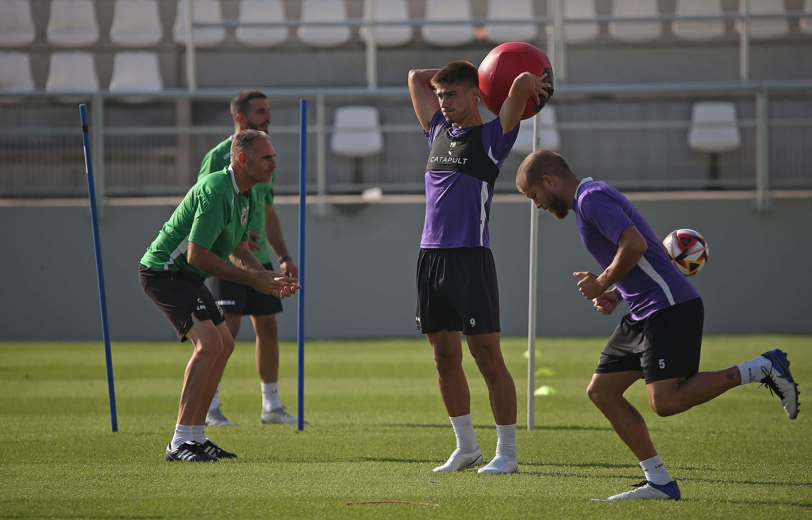 El entrenamiento de la Balona, en imágenes