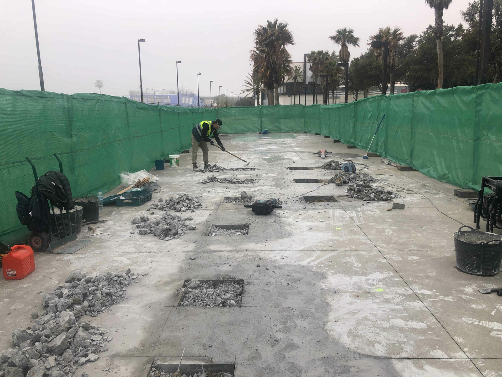 Las obras para el espacio de calistenia han comenzado